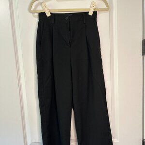 Women's Aeropostale Black High Rise Pleated Trouser Size XS EUC